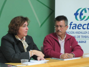 Ana Barbeito en un momento de las jornadas de FAECTA