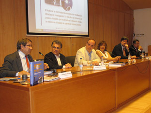 Francisco Triguero en el PSA Tabernas con Luis Crespo y Cayetano López, entre ot