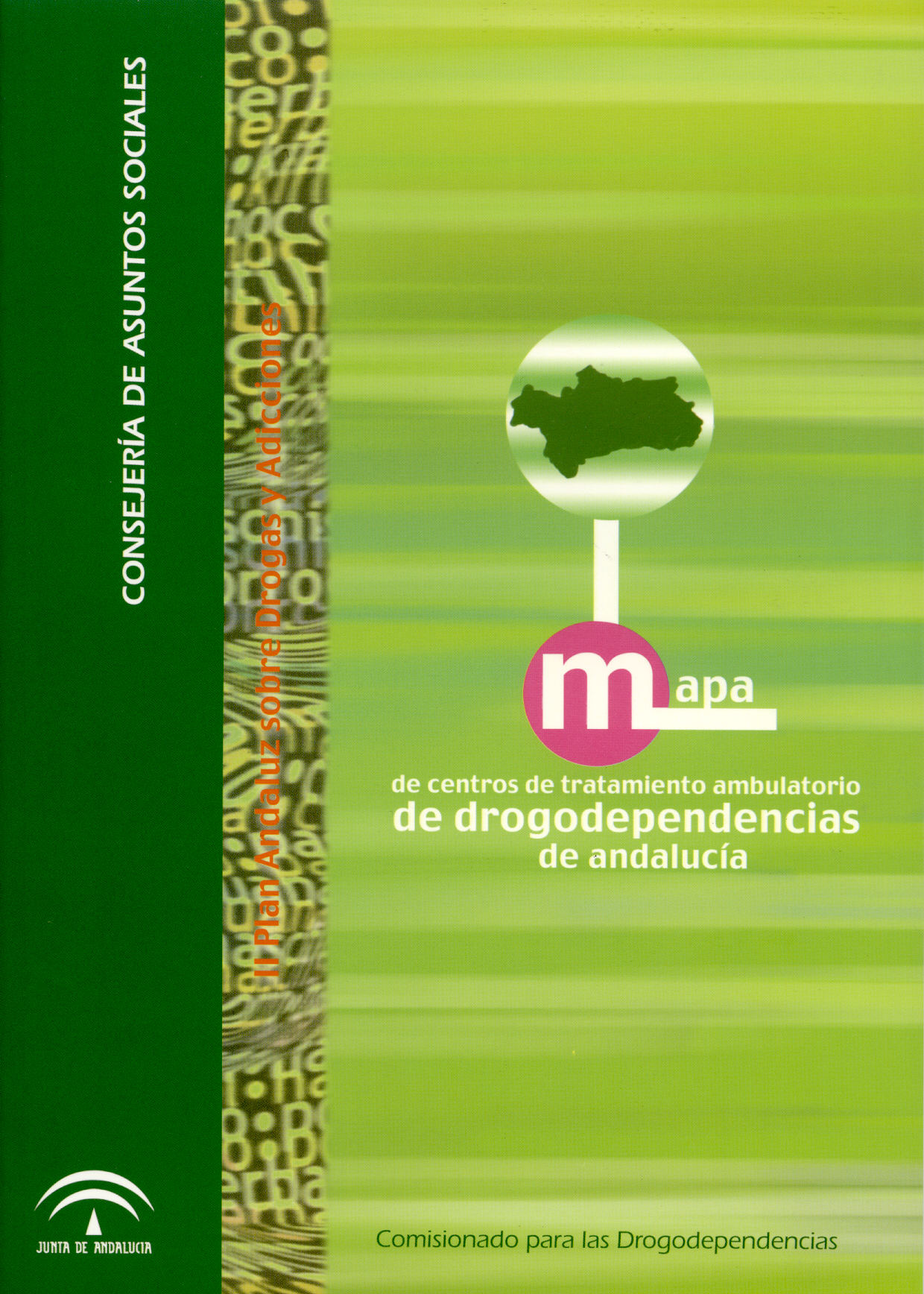 Portada Mapa de centros de tratamiento ambulatorio de drogodependencias de andalucía