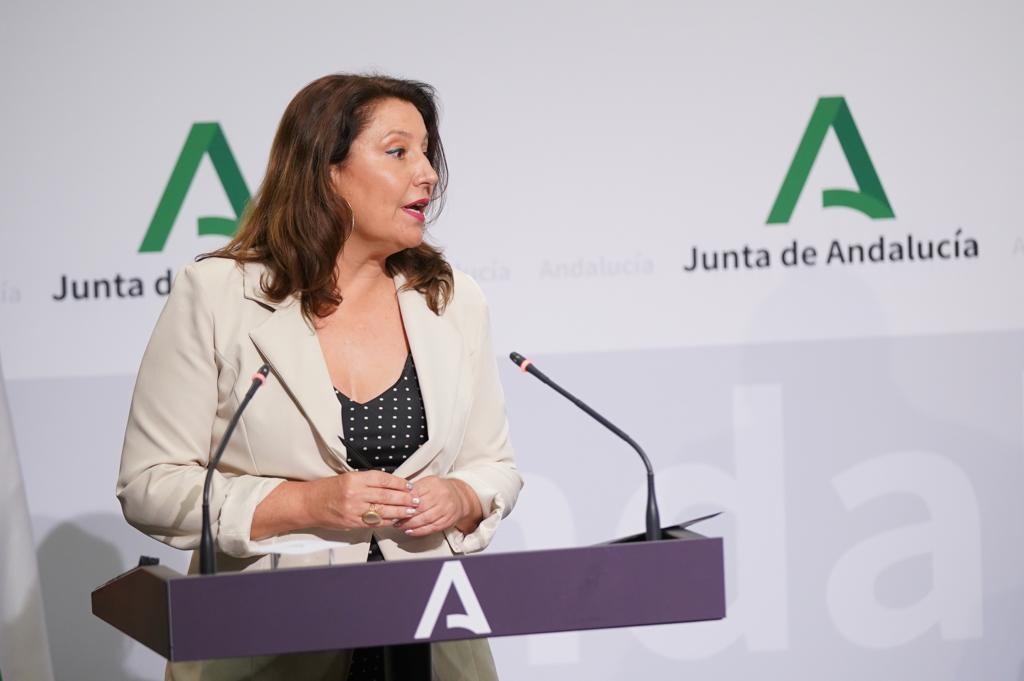 Carmen Crespo durante la rueda de prensa posterior al Consejo de Gobierno
