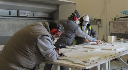 Alumnos de la Escuela del Mármol