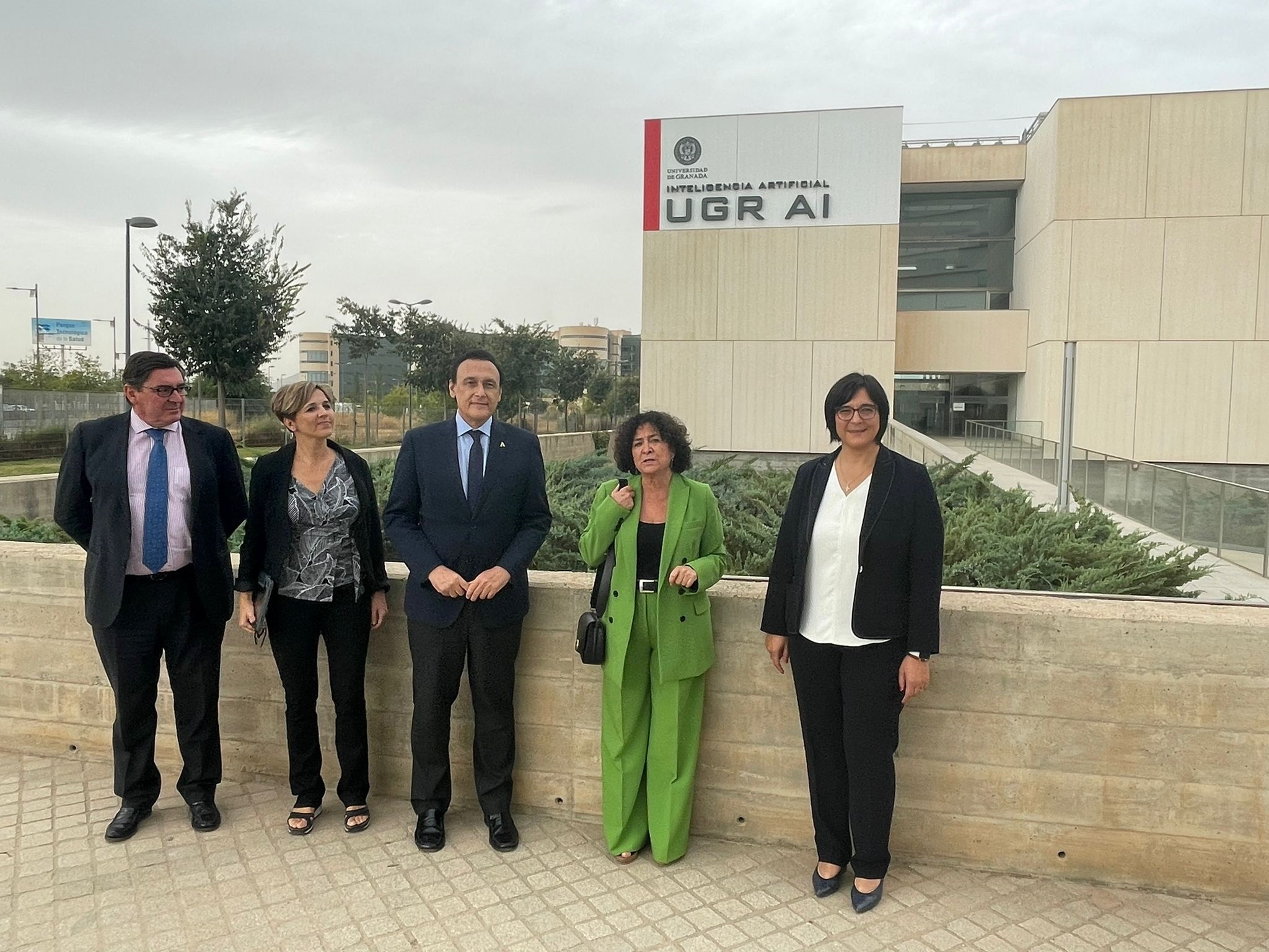 Gómez Villamandos durante su visita al PTS de Granada