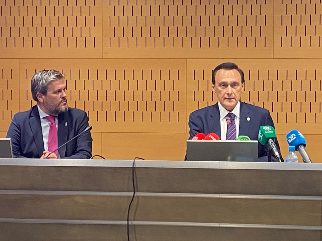 Imagen de archivo de Gómez Villamandos durante la presentación de resultados del PCT Cartuja