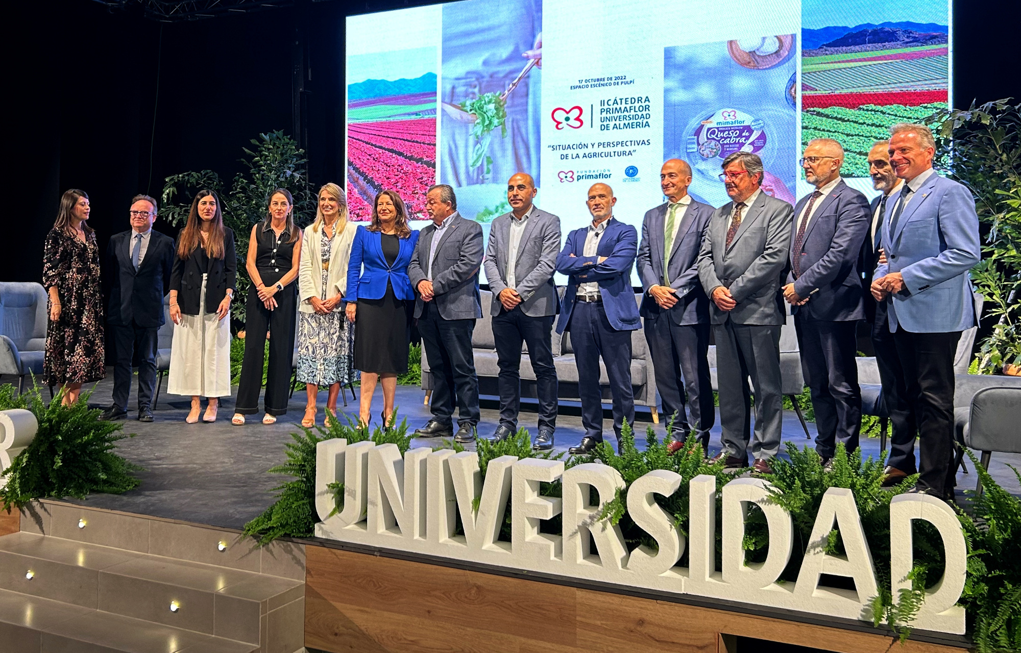 Carmen Crespo en la clausura de las II Jornadas de la ‘Cátedra Primaflor de Agricultura Sostenible y Alimentación Saludable’ de la UAL