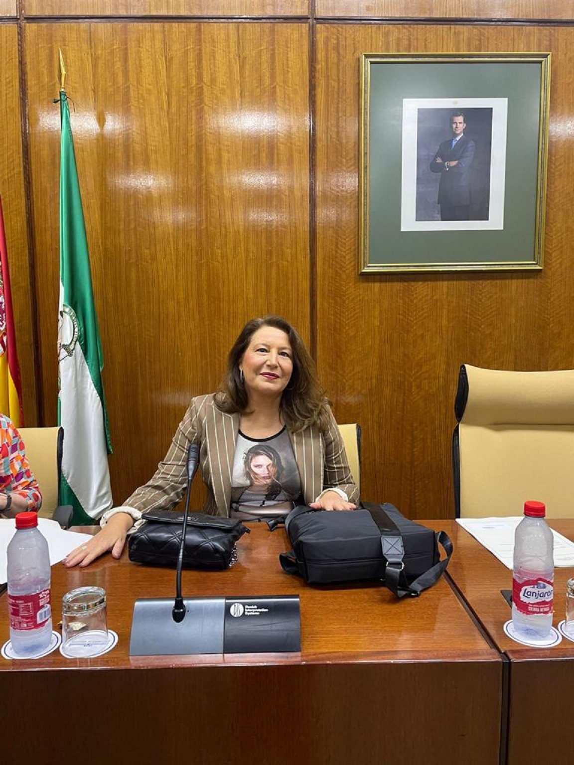 La consejera Carmen Crespo en la Comisión de Agricultura del Parlamento de Andalucía