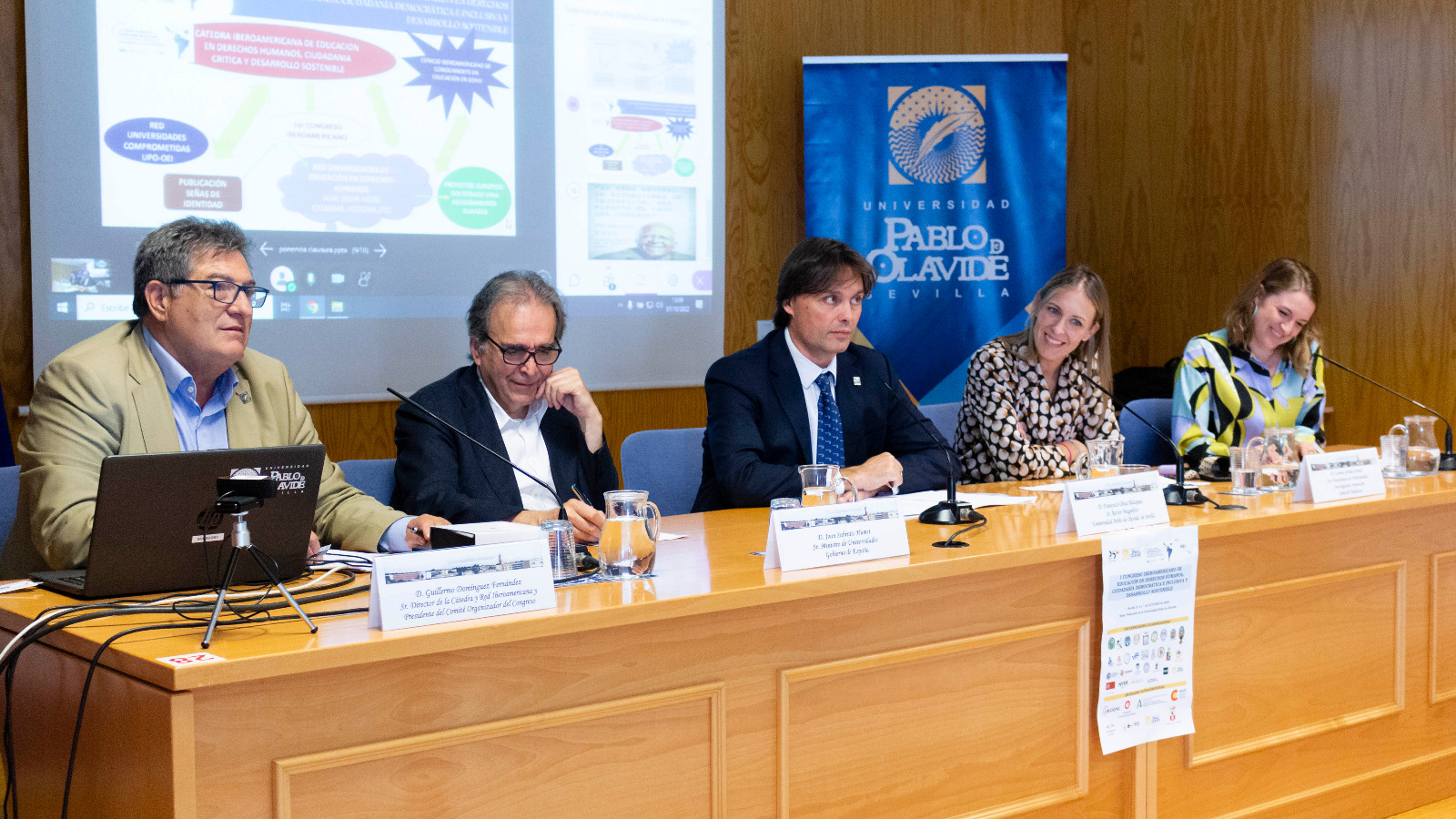 Lorena Garrido, durante la clausura del congreso organizado por la UPO