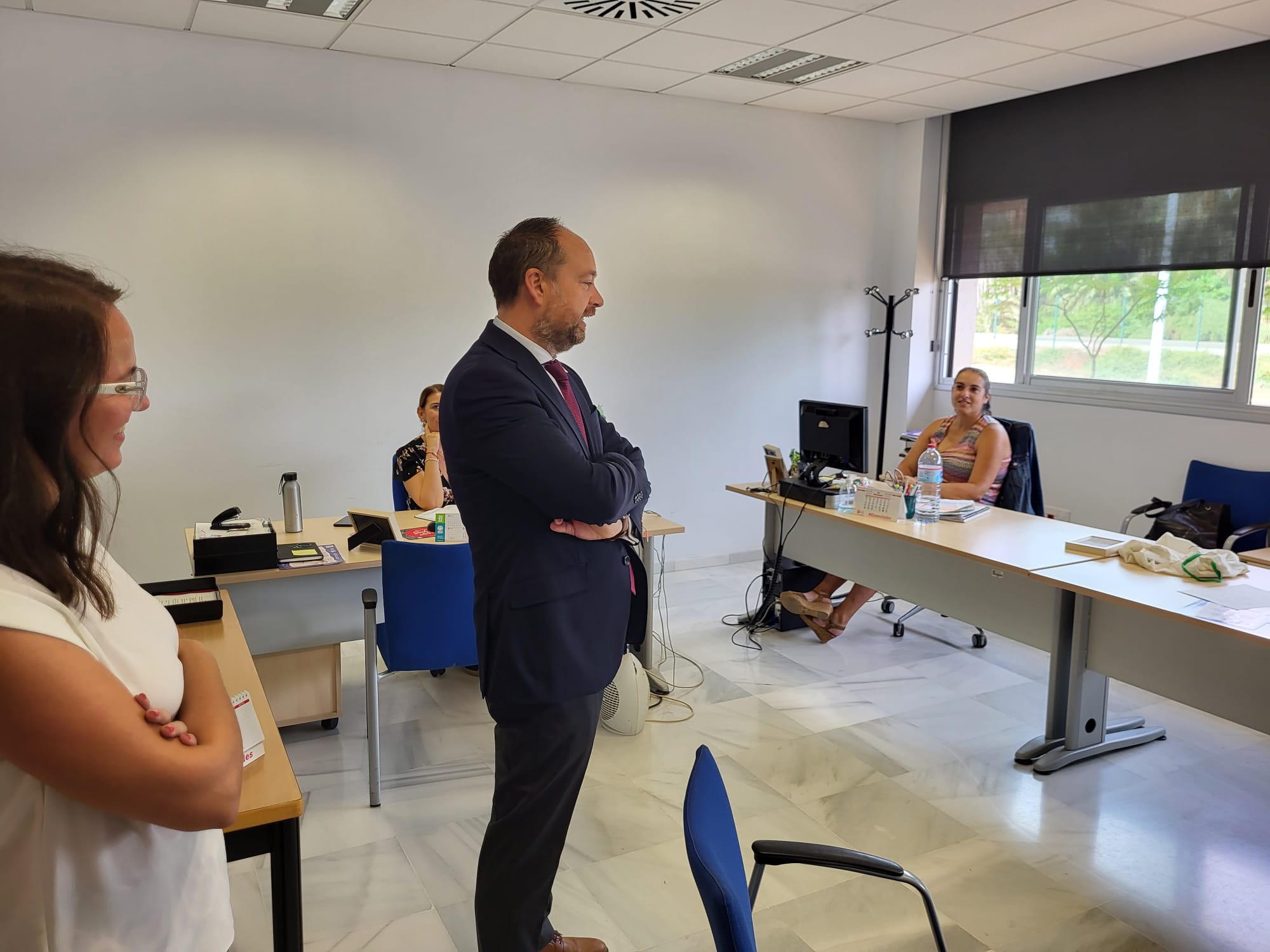 Ramón Herrera, en su visita a la UAL