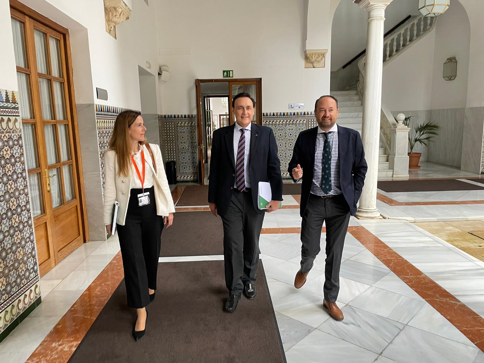 Gómez Villamandos antes de su intervención en Comisión parlamentaria