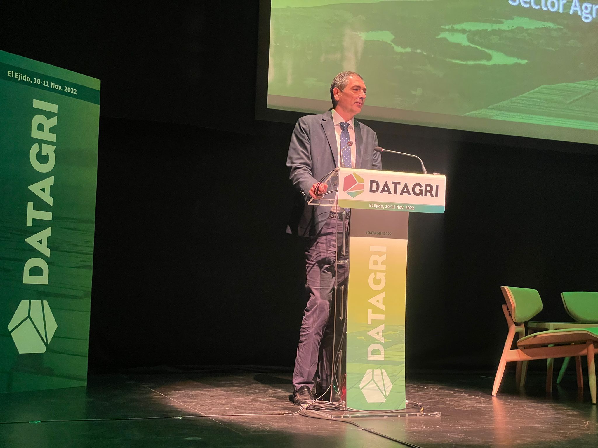 Ramiro Angulo durante su participación en Datagri