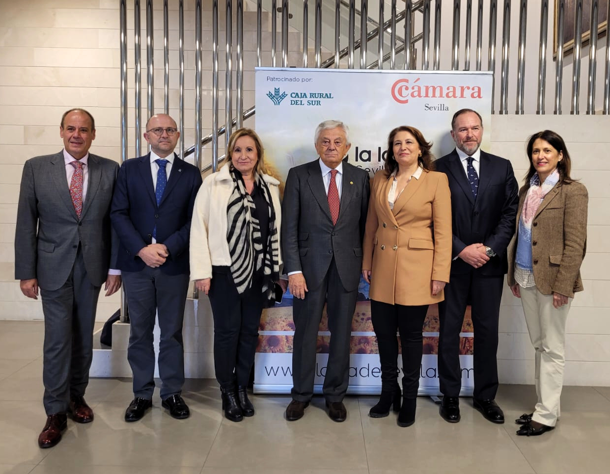 La consejera Carmen Crespo antes de clausurar la Asamblea de la Lonja de Cereales de Sevilla