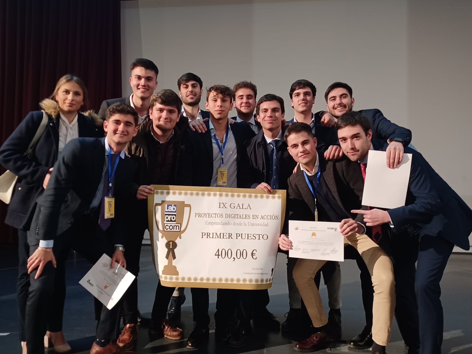 Pilar Marín durante su intervención en la gala