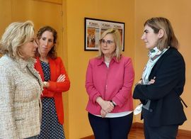 Rocío Blanco, durante la visita al Ayuntamiento de Fuengirola