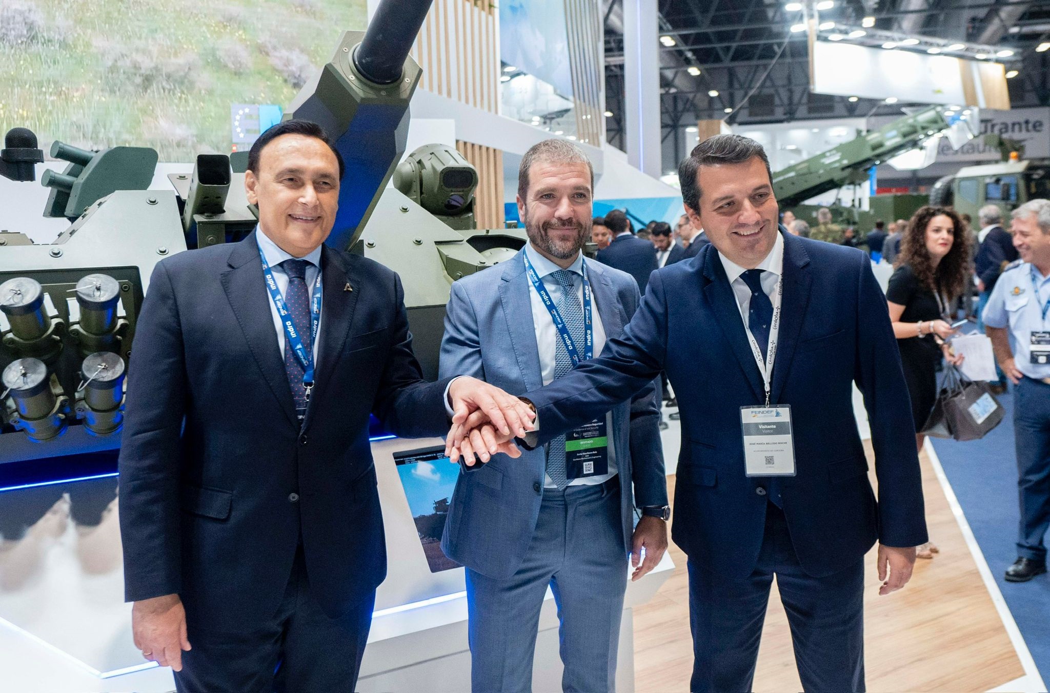 Villamandos, alcalde de Córdoba y Javier Escribano