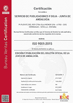 Certificado ISO 9001:2015