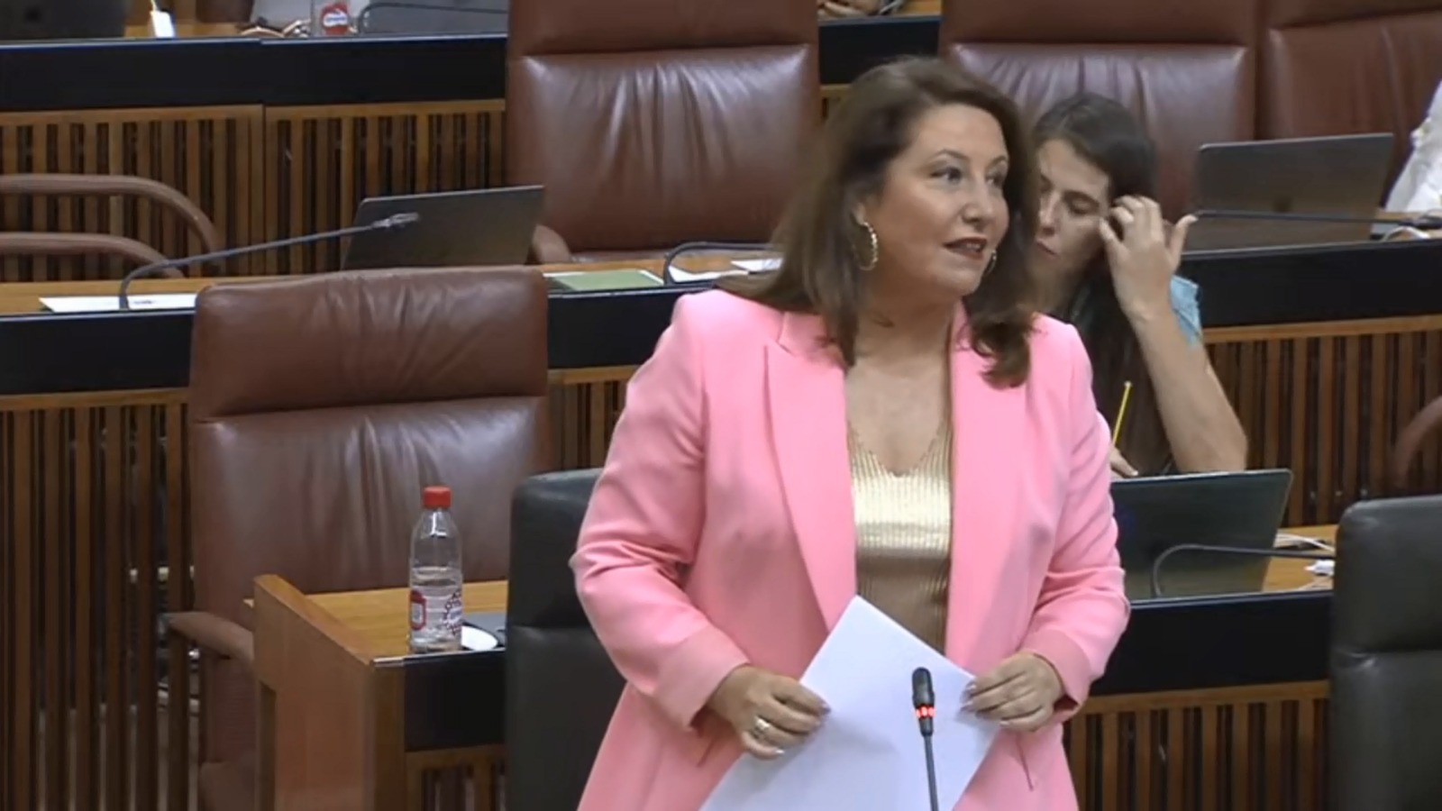 Consejera Carmen Crespo el Parlamento de Andalucía