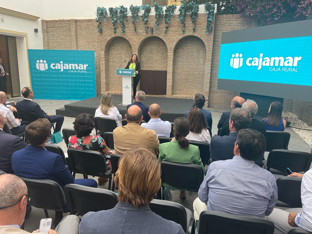 La consejera Carmen Crespo en un acto de Cajamar