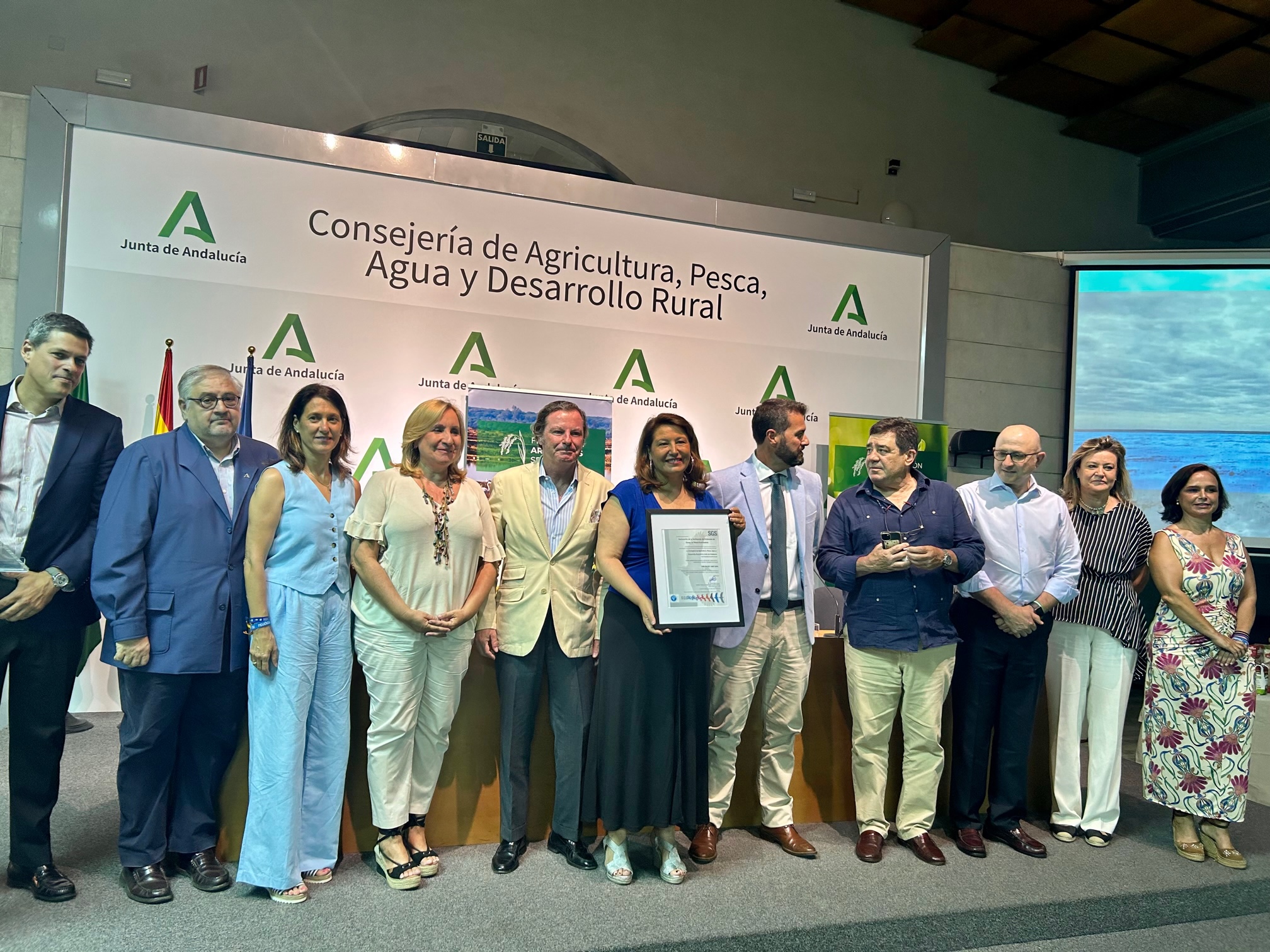 Clausura de la presentación de la huella de carbono del sector arrocero andaluz