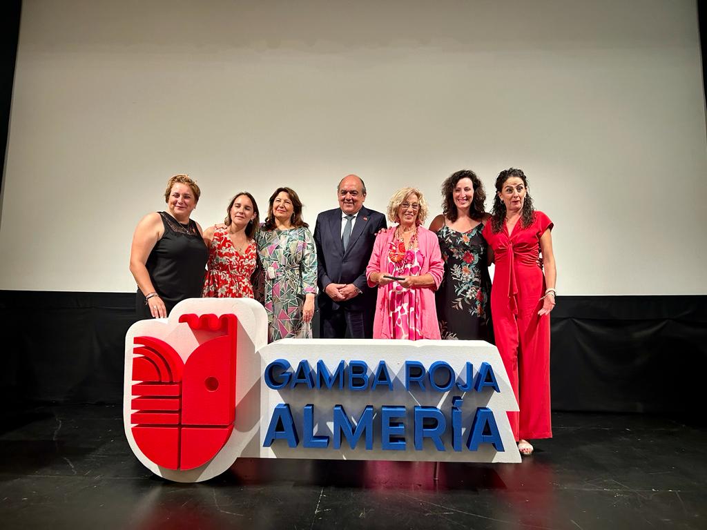 La consejera Carmen Crespo en el acto de presentación de la marca Gamba Roja de Almería