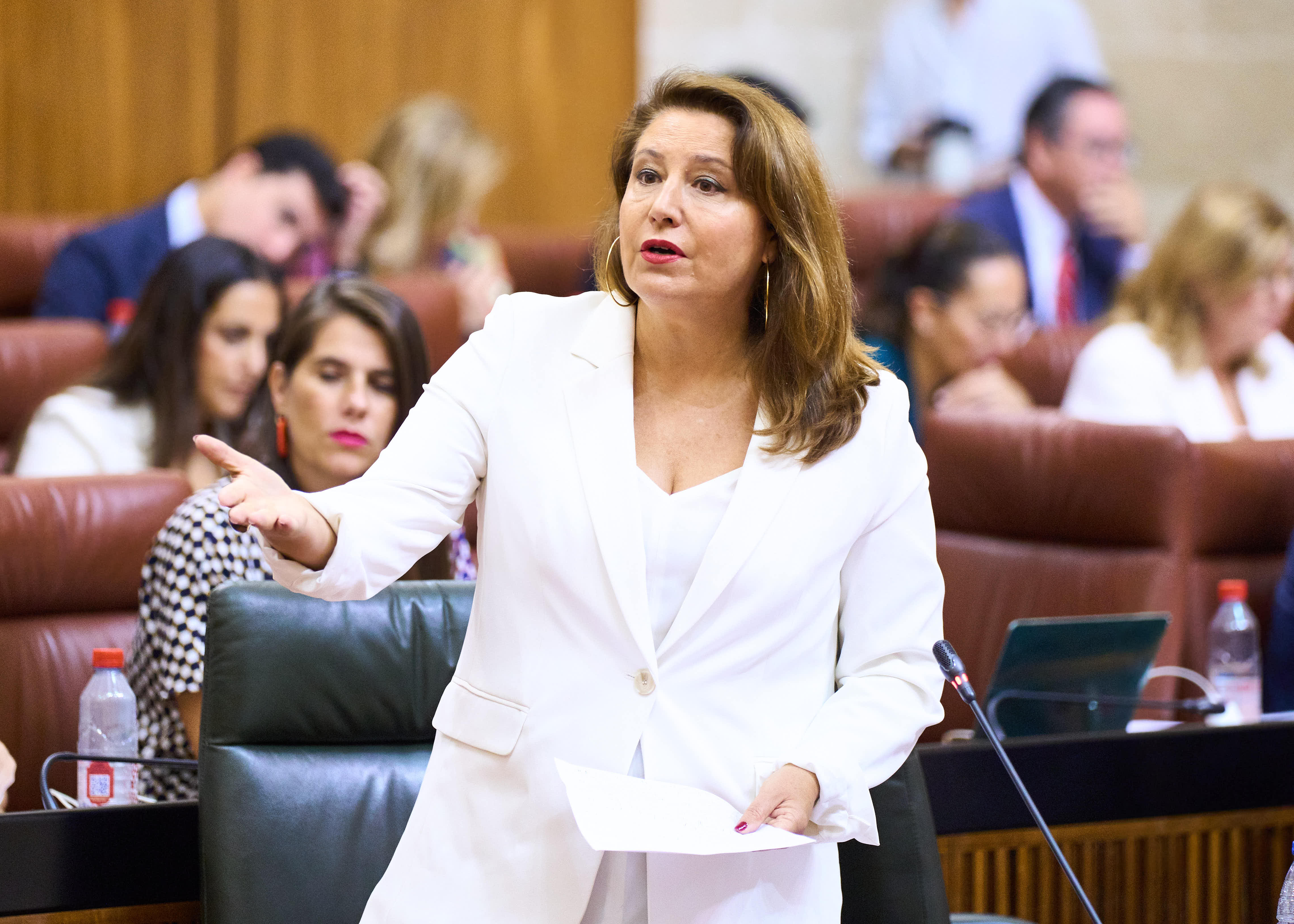 La consejera hoy en el Parlamento Andaluz