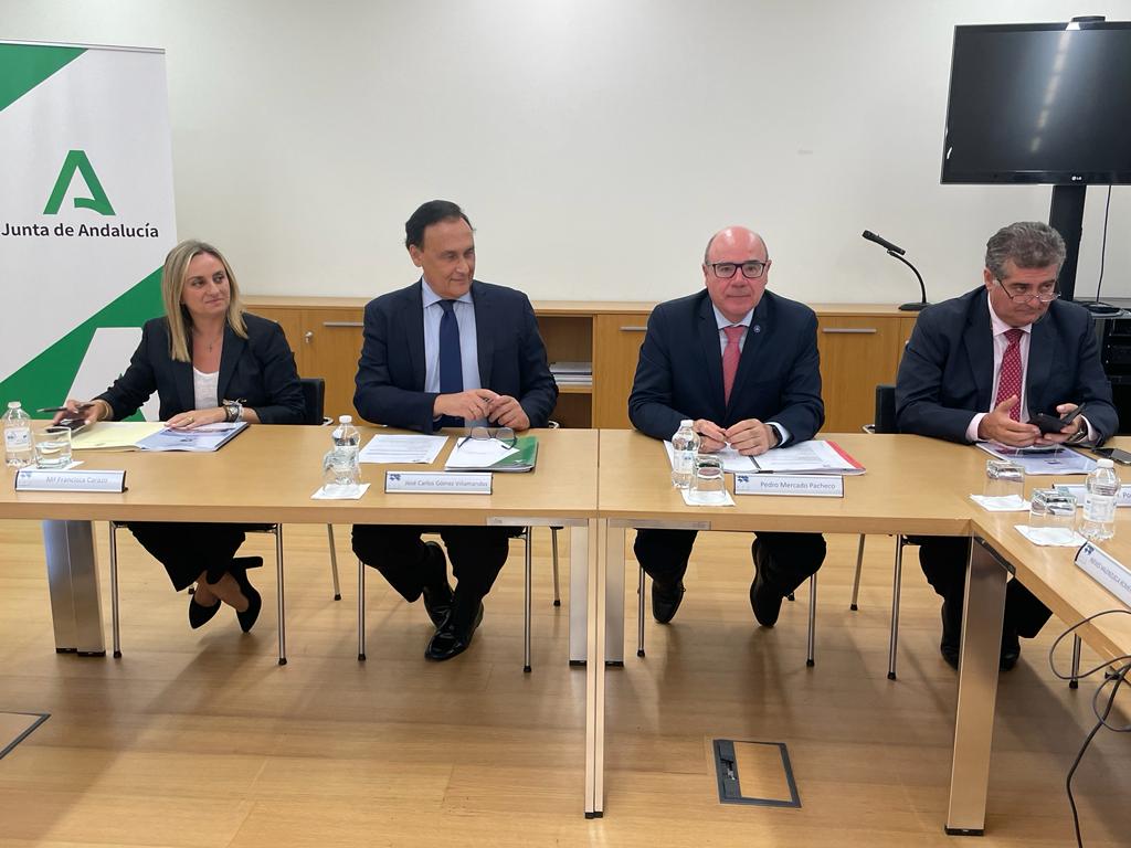 Villamandos en la reunión del patronato de la Fundación PTS Granada