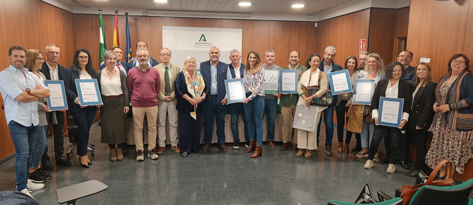 Entrega certificados de calidad a 7 unidades DS Huelva-Costa y Condado-Campiña_311023