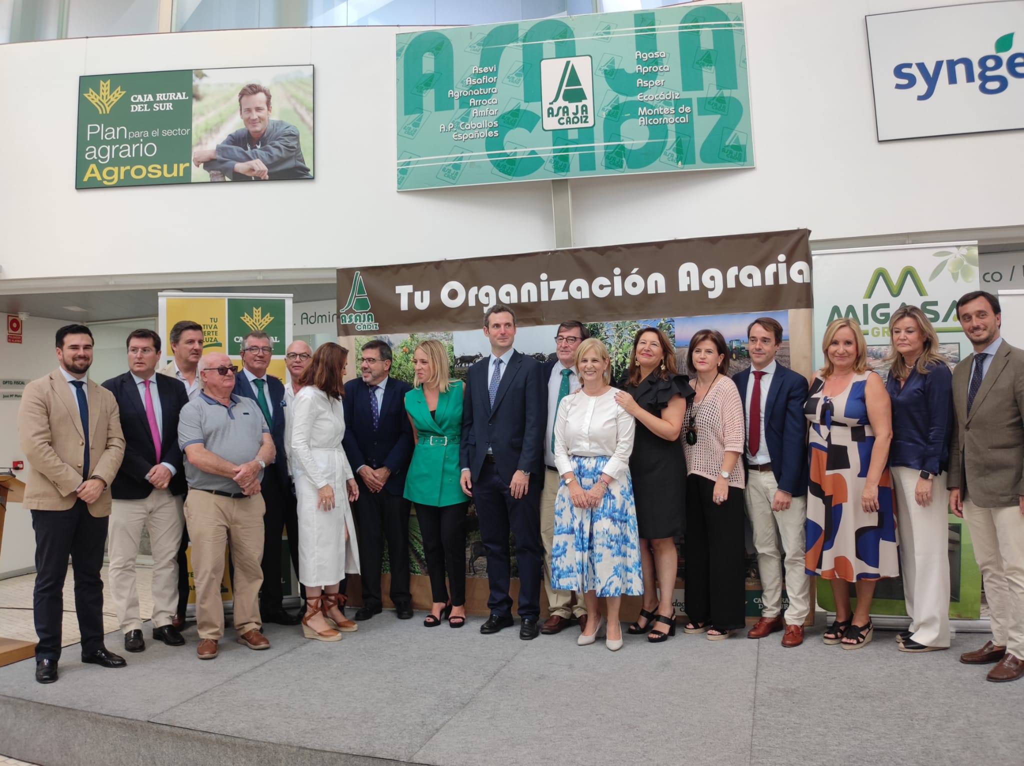 La consejera Carmen Crespo en la clausura de la Asamblea General Extraordinaria de Asaja-Cádiz
