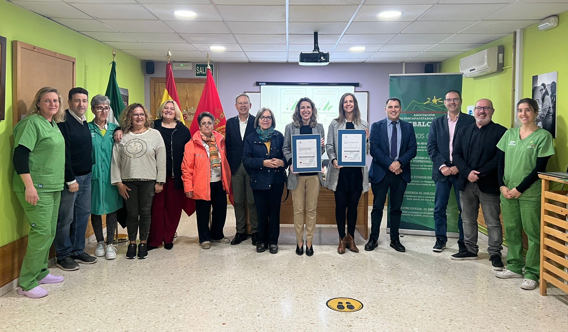 Entrega certificación de calidad a CAIT y Residencia Jabalcón Baza_271023