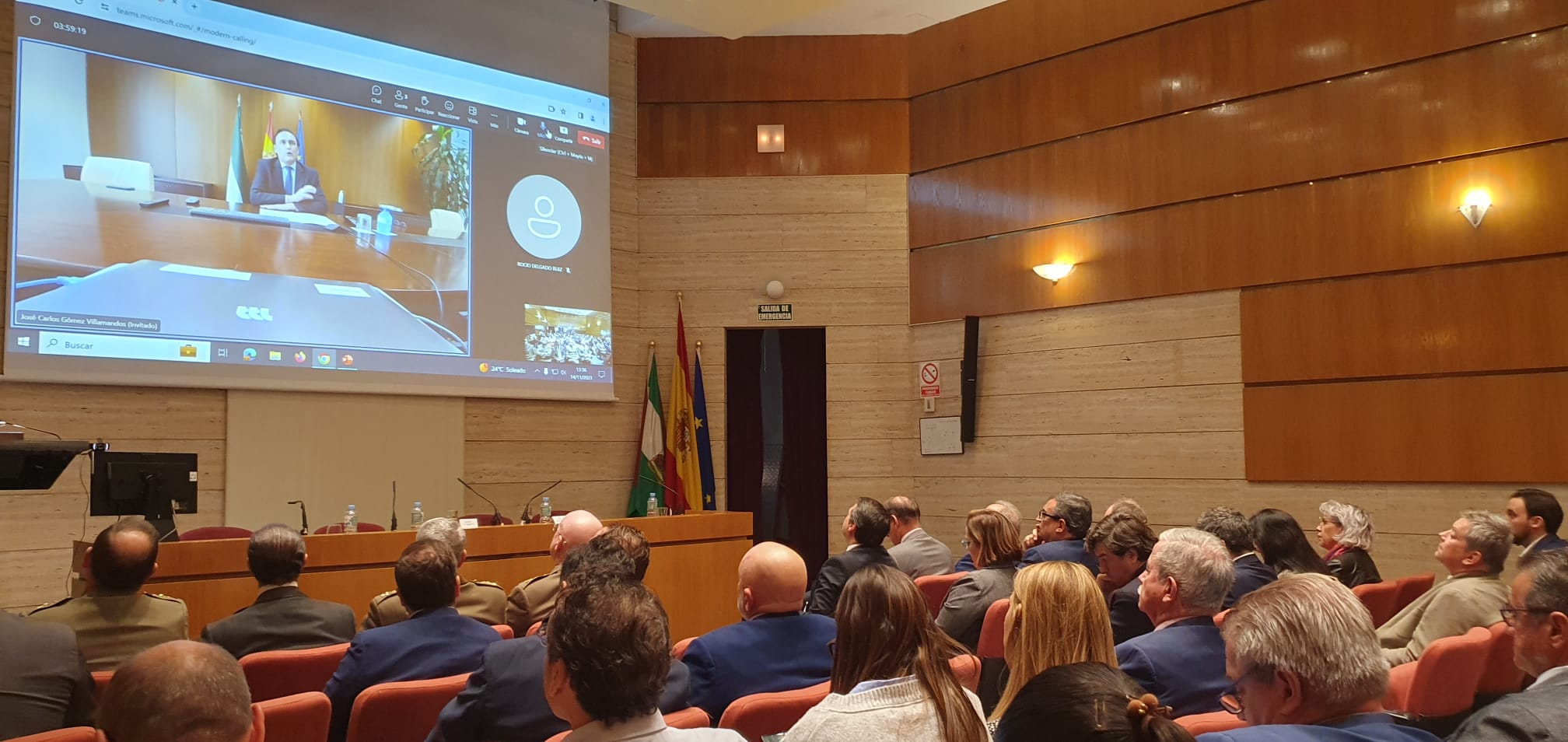 Gómez Villamandos en las jornadas de logística de Málaga