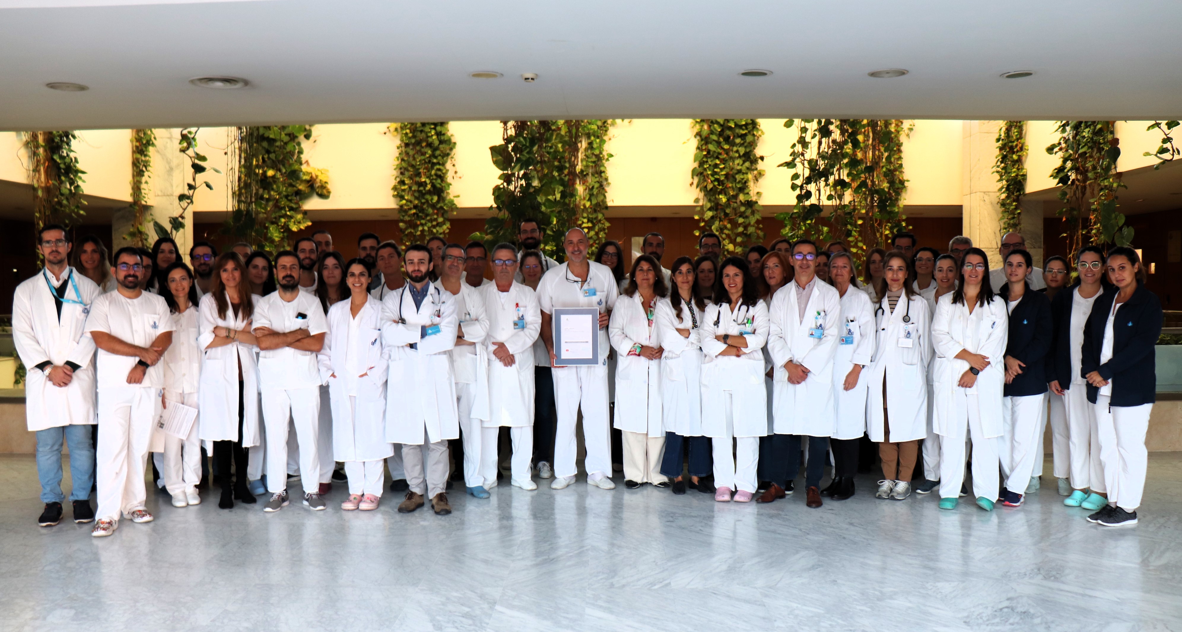 Entrega certificación Unidad de Medicina HSJD Aljarafe