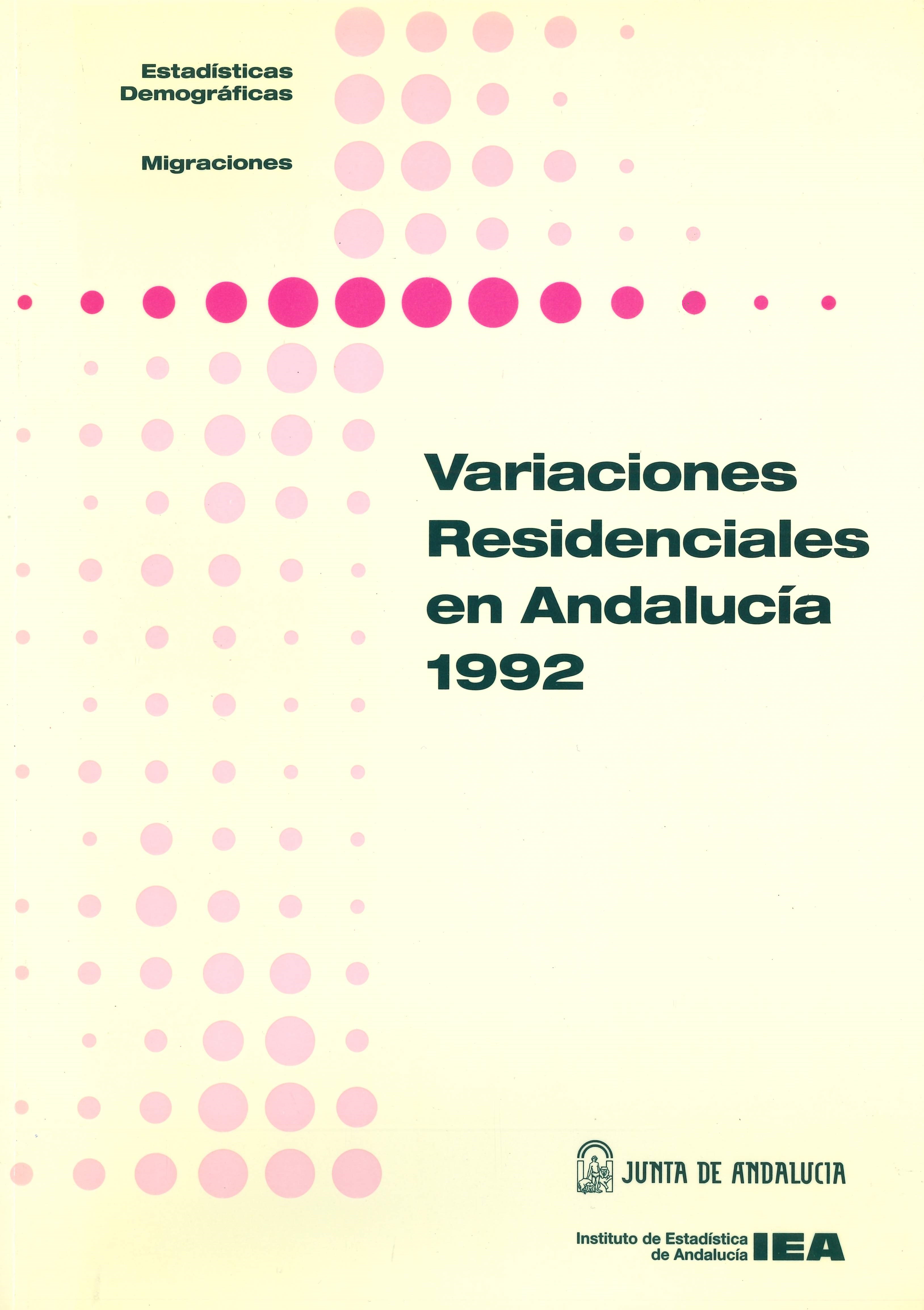 Imagen representativa de Variaciones residenciales en Andalucía 1992