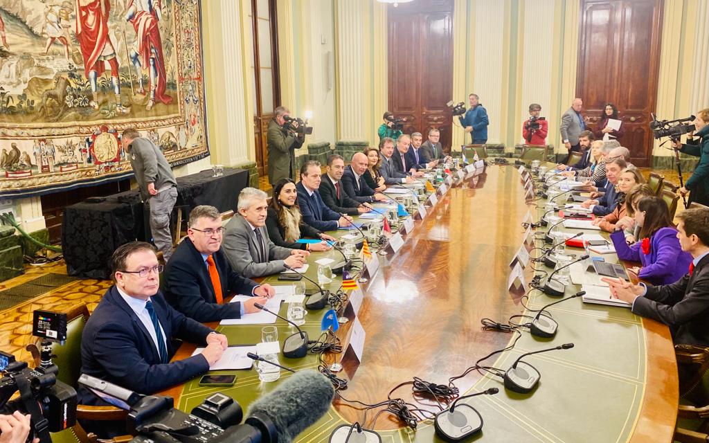 La consejera Carmen Crespo en la reunión de consejeros con el Ministro de Agricultura