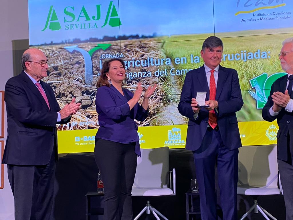 La consejera Carmen Crespo en la clausura de una jornada de Asaja en Sevilla