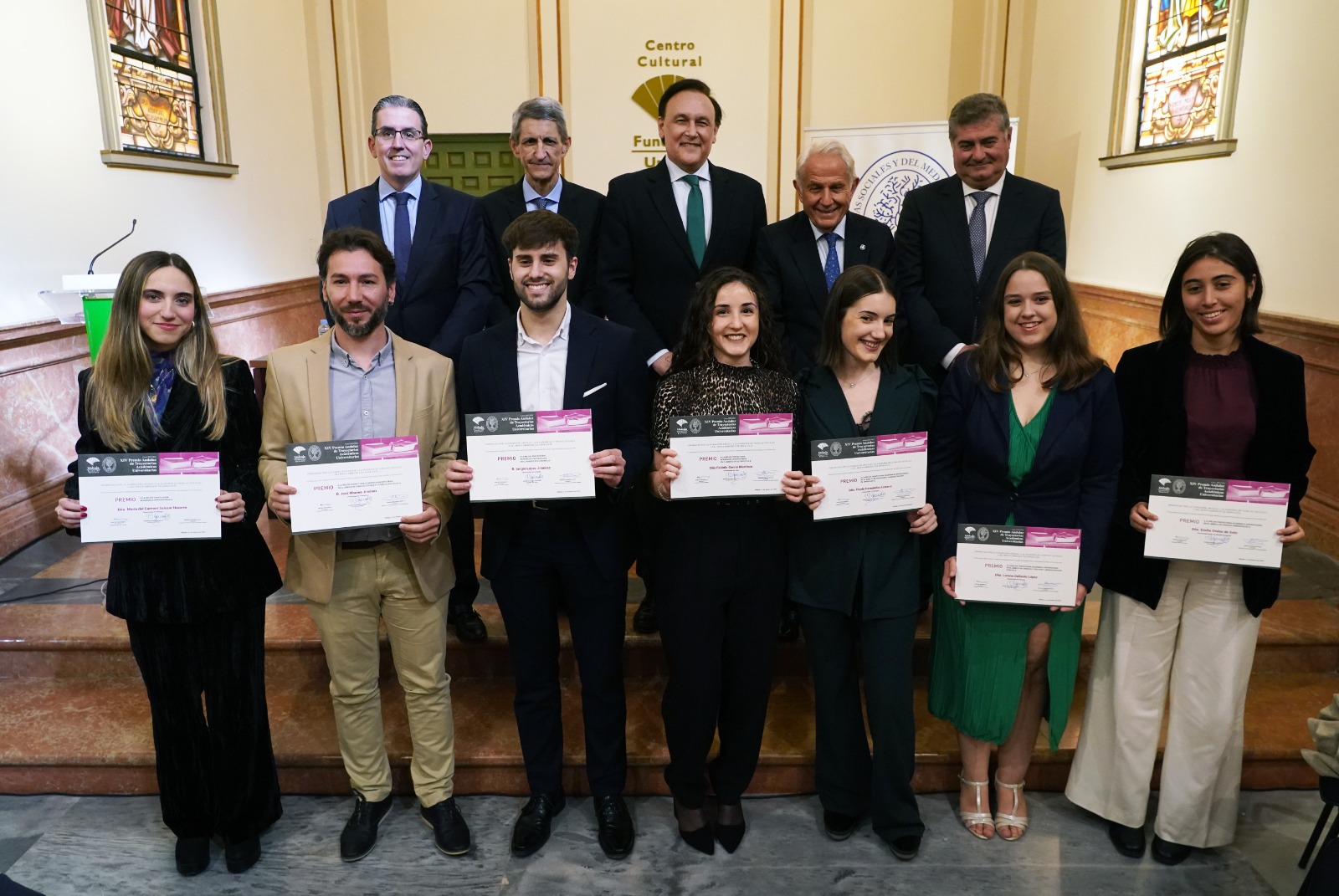 Villamandos durante la entrega de Premios a las Mejores Trayectorias Académicas