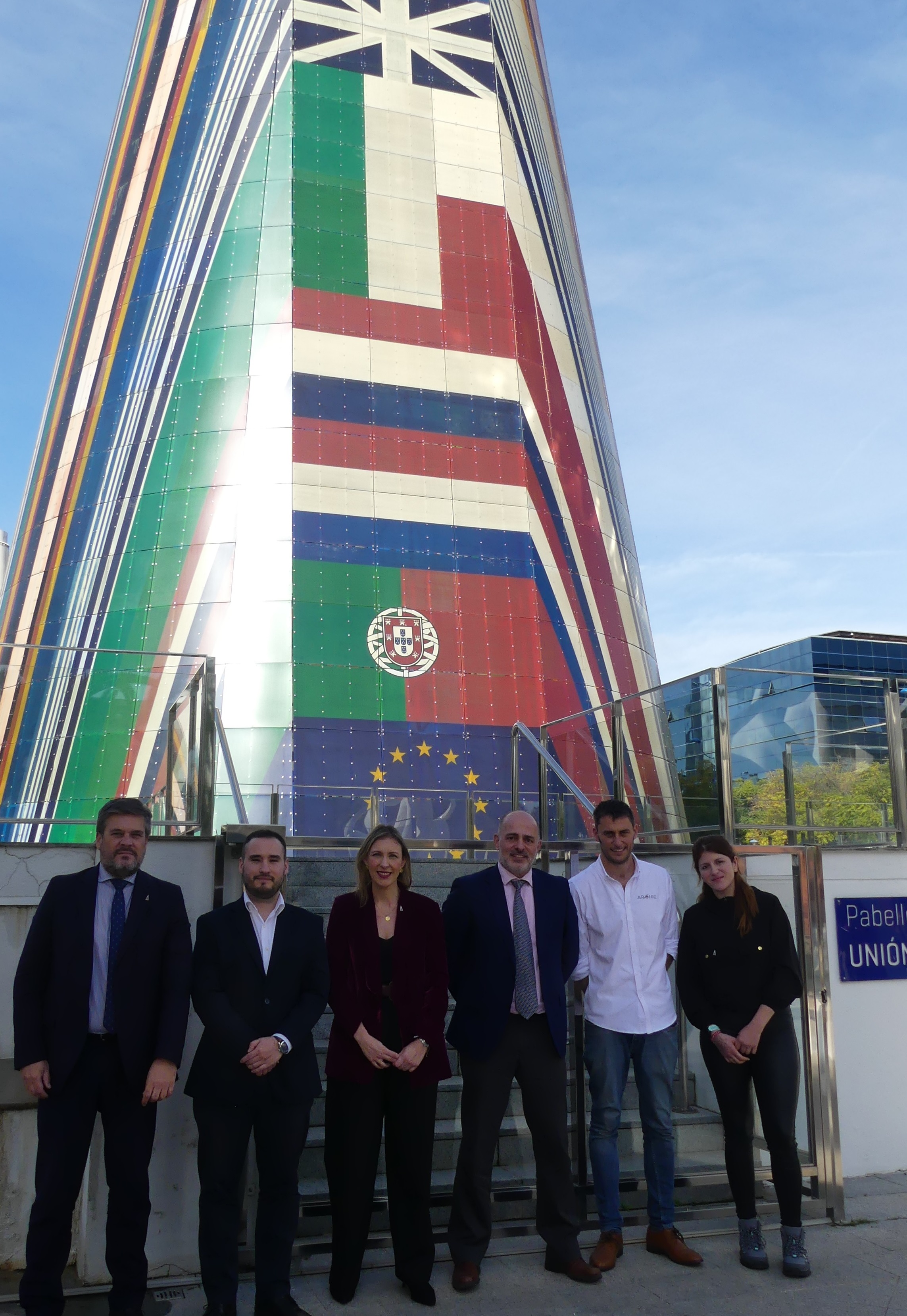 Lorena Garrido junto a los responsables de las startups del PCT Cartuja