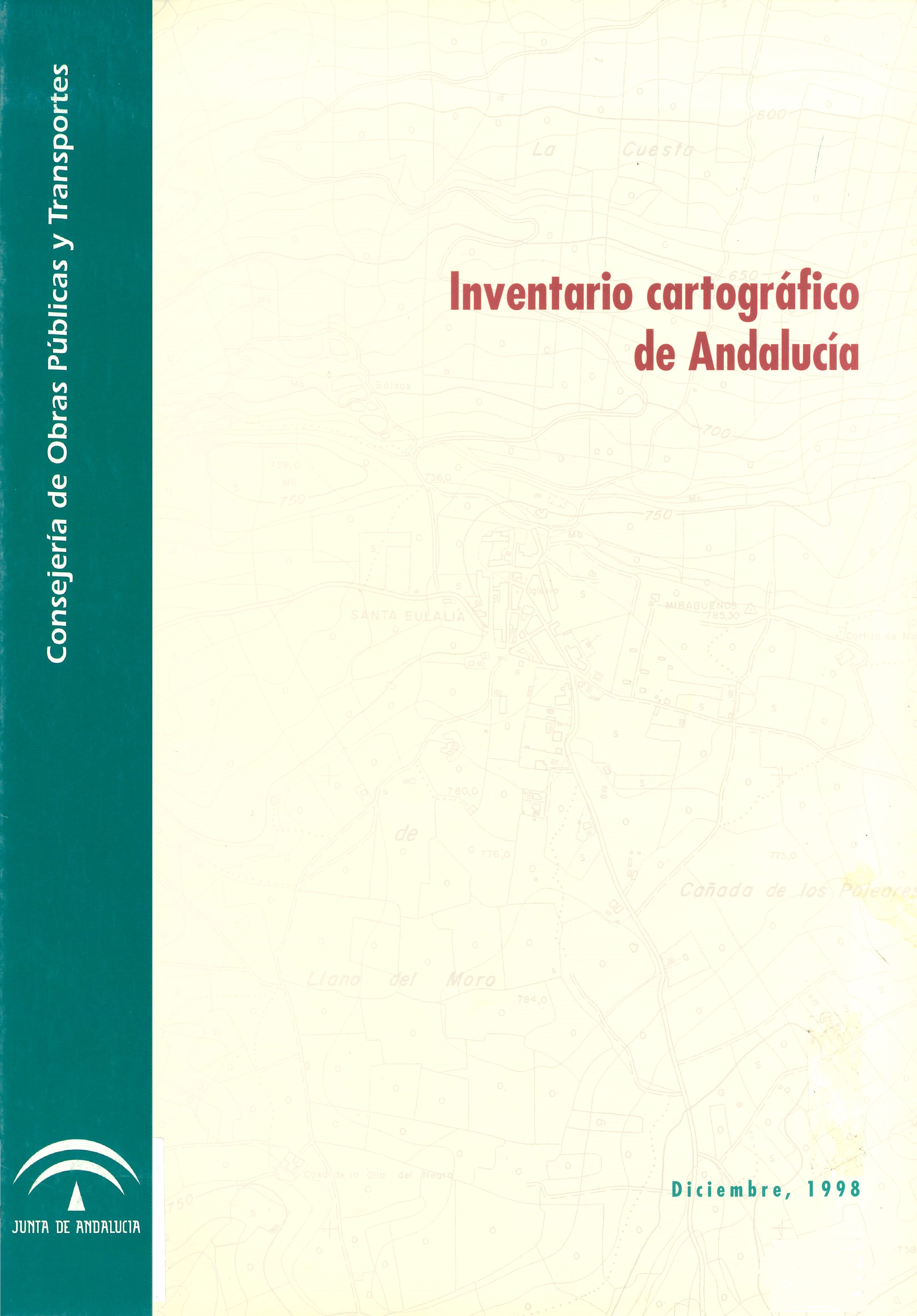 Imagen representativa de la publicación Inventario cartográfico de Andalucía, diciembre 1998