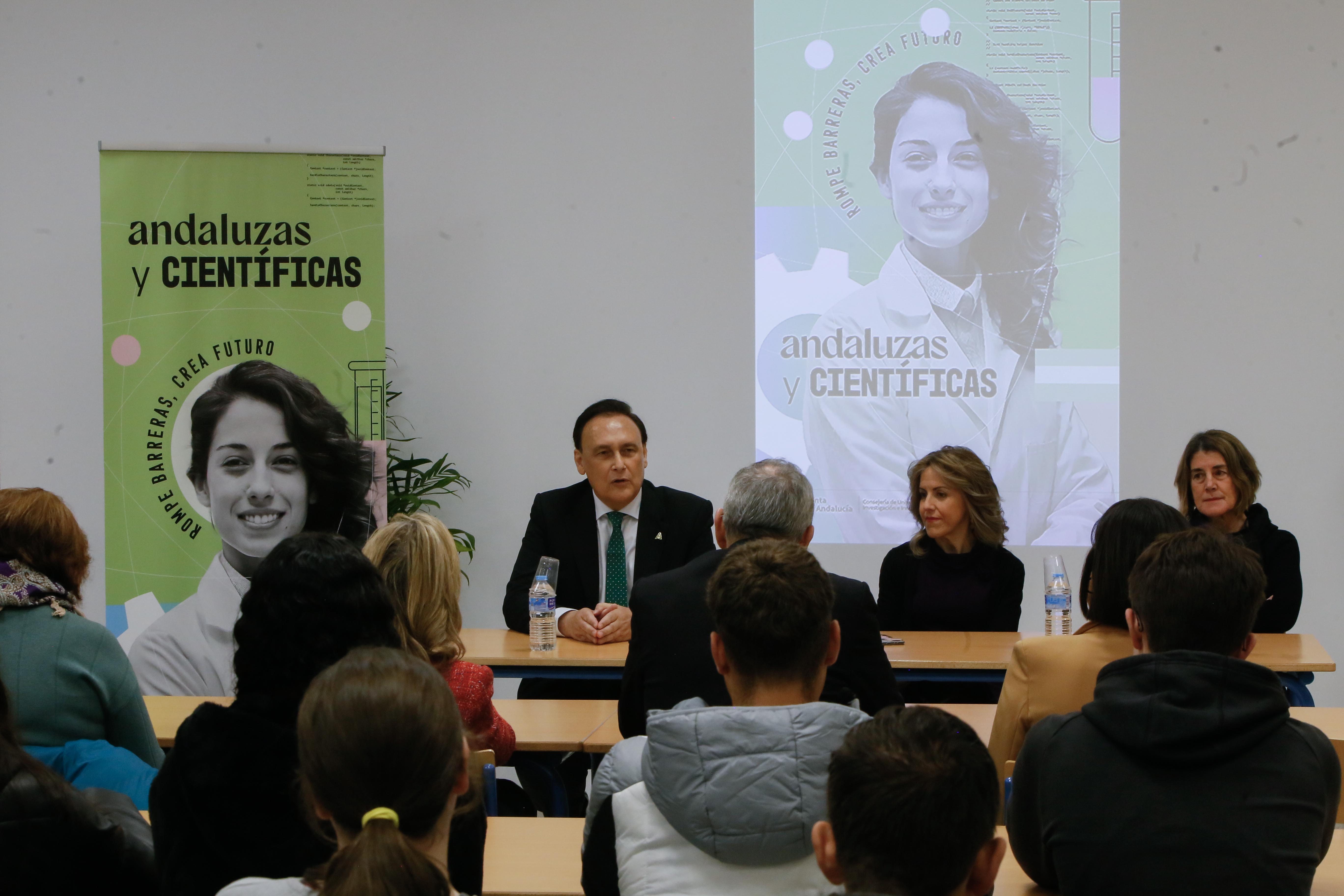 Presentación de la campaña ‘Andaluzas y científicas: rompe barreras, crea futuro’