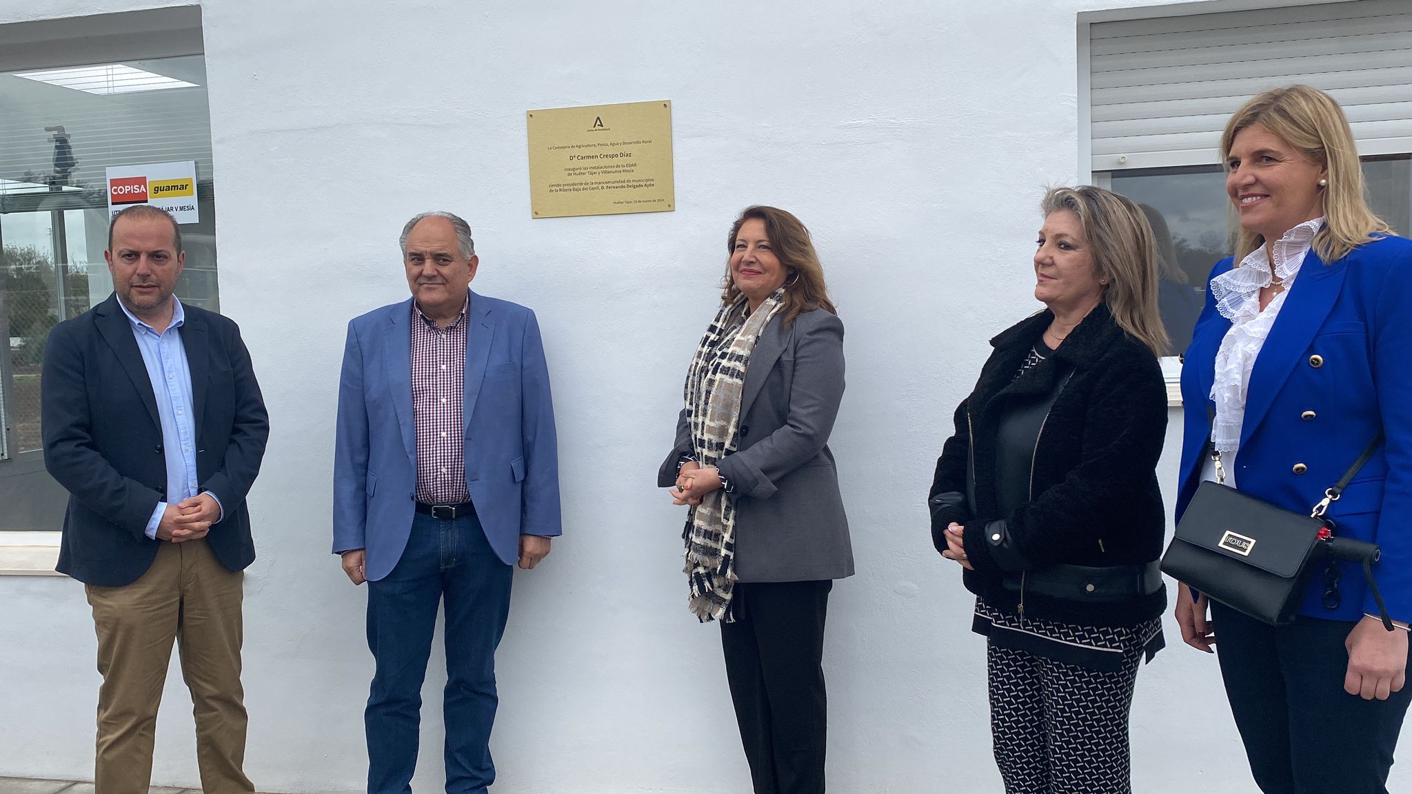 La consejera de Agricultura, Carmen Crespo, en Huétor Tájar.