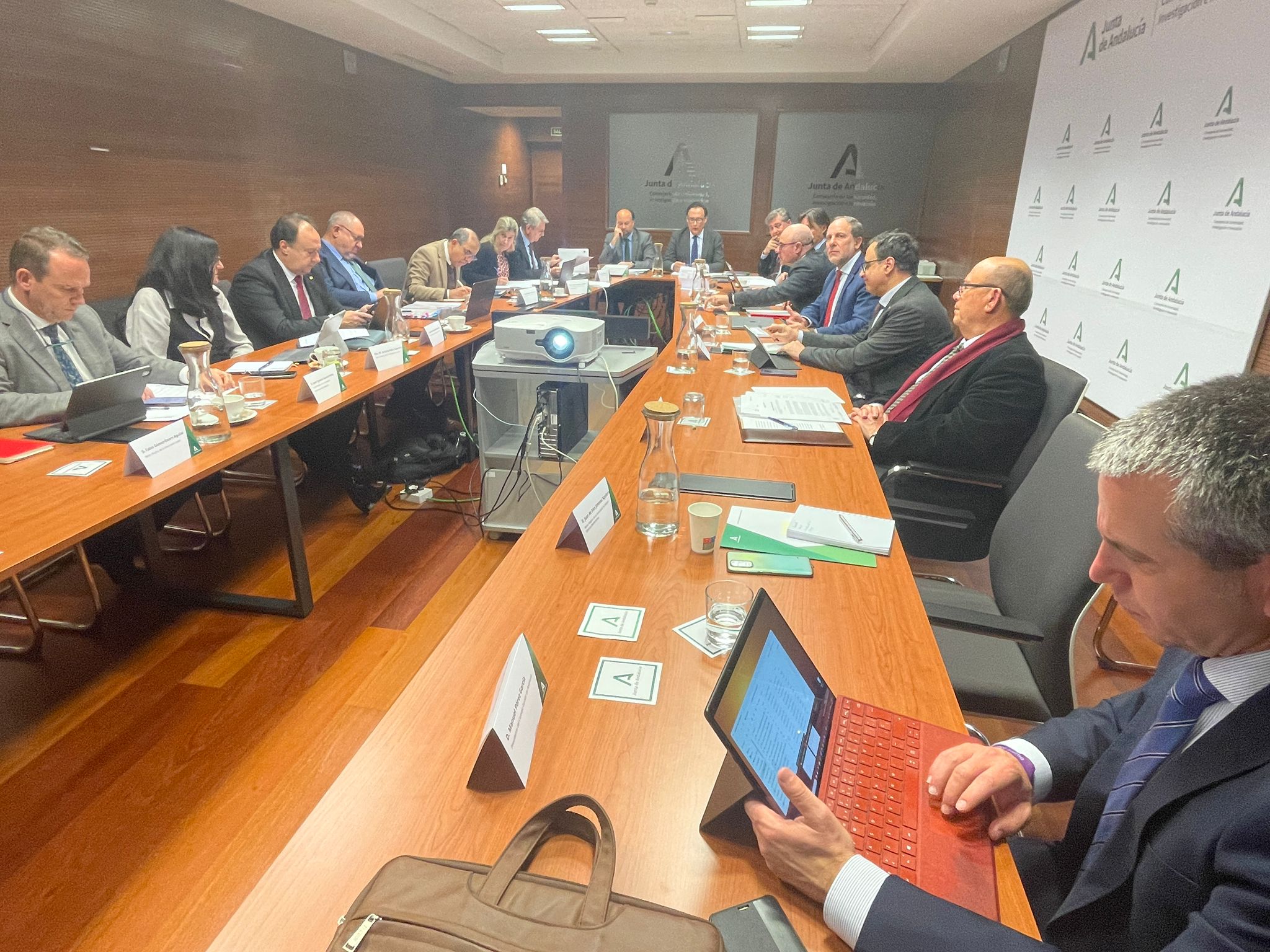 Gómez Villamandos durante la sesión plenaria del CAU