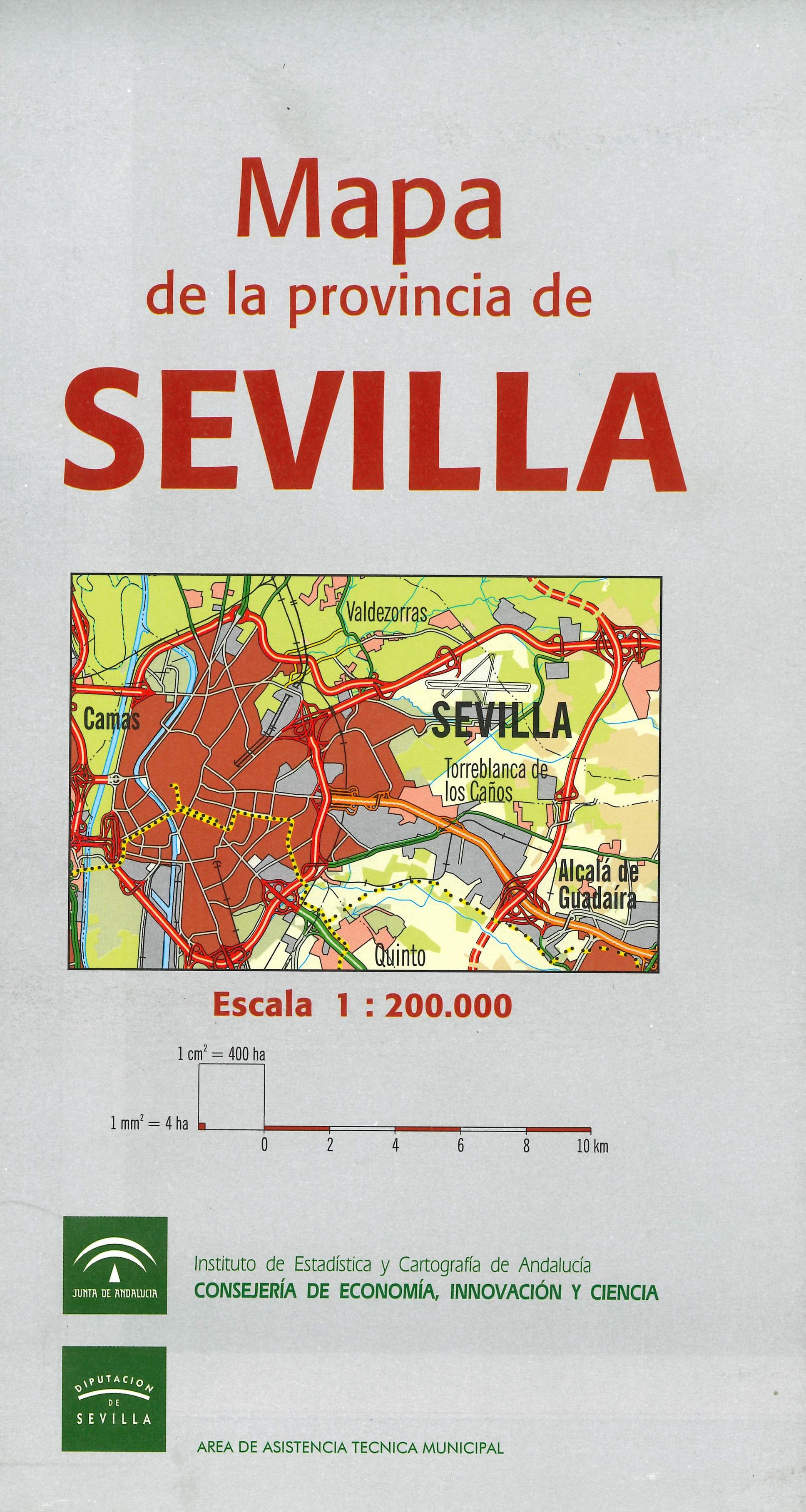 Imagen representativa del Mapa de la provincia de Sevilla, escala 1:200.000