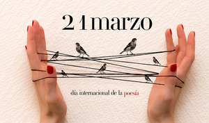 Detalle del cartel del Día Mundial de la Poesía