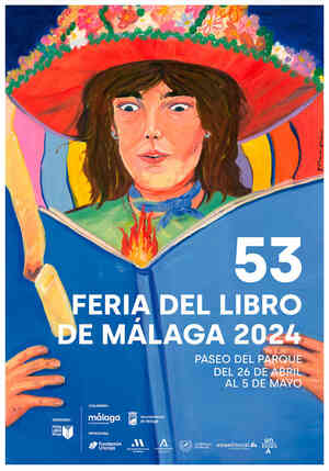 Cartel de la 53º edición de la Feria del Libro de Málaga 