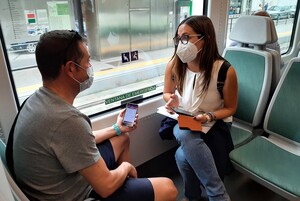 El Trambahía mantiene una tendencia de consolidación en el aumento de la captación de viajeros.