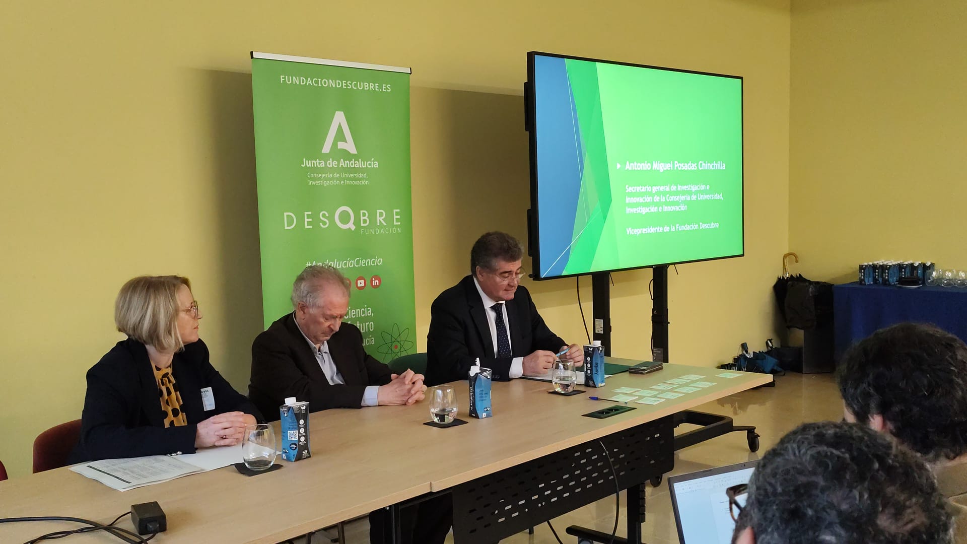 Posadas en un encuentro sobre divulgación en Transfiere