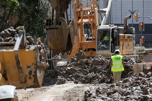 Obras prolongación metro de Málaga