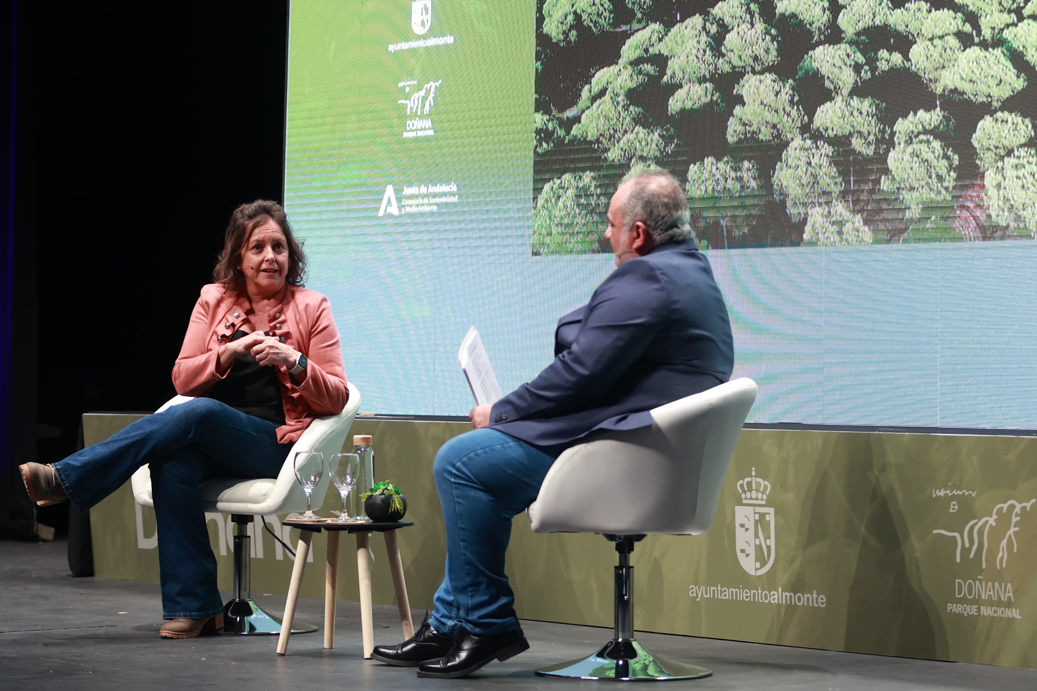 Catalina García ha participado en el coloquio 'El legado de Doñana'.