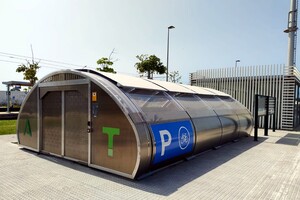 Módulo de aparcamientos para bicicletas en La Ardila.