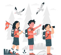 Los jóvenes disfrutan de la naturaleza en las zonas de acampada de Andalucía