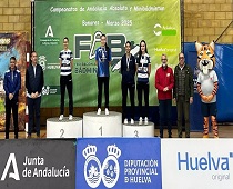 Jóvenes ganadores del Campeonato de Andalucía de Badminton