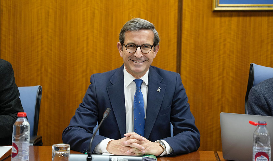 El consejero de Industria, Energía y Minas de la Junta de Andalucía, Jorge Paradela, en Comisión parlamentaria.