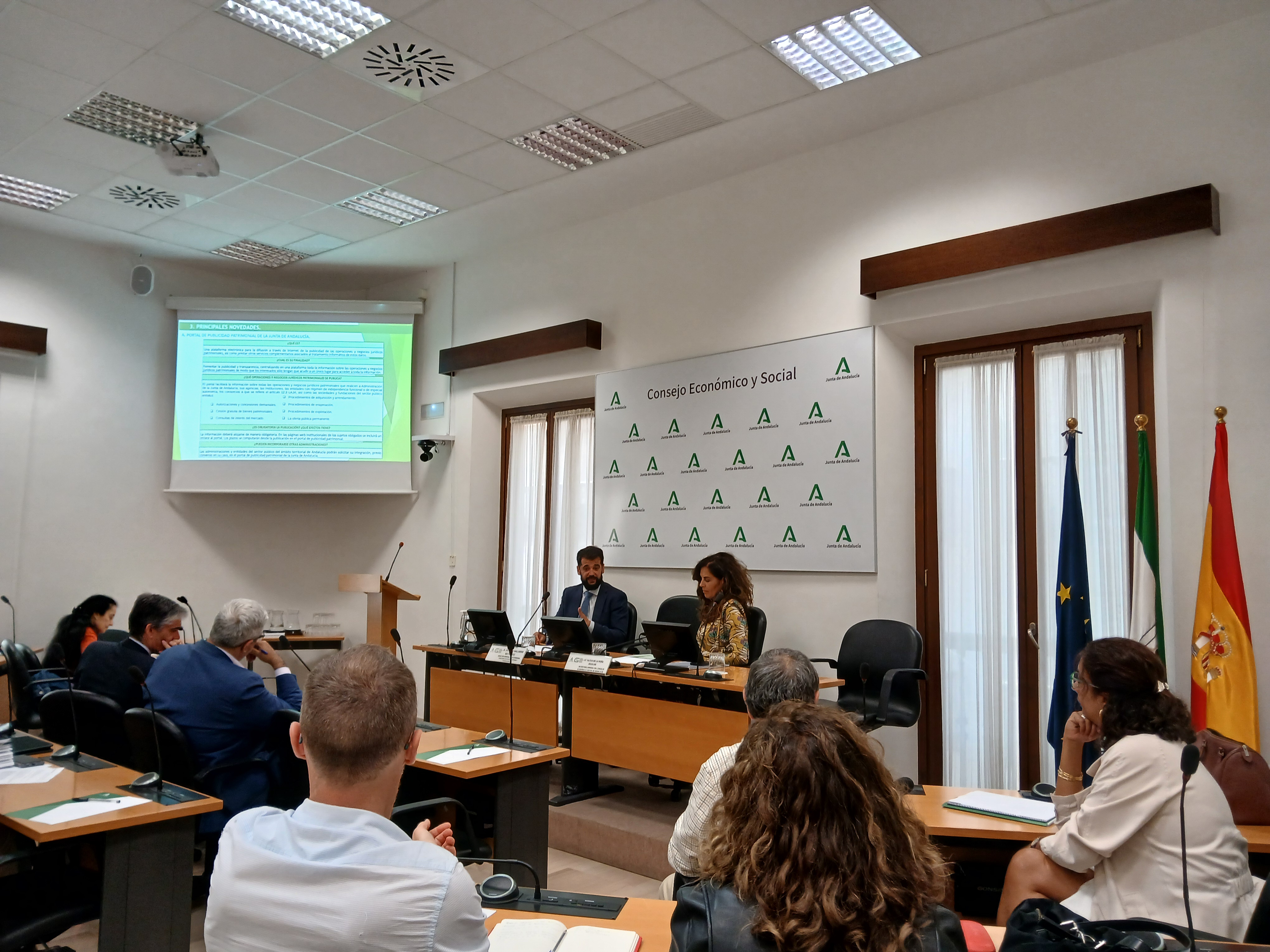 Un momento de la presentación del Anteproyecto de Ley de Patrimonio de la Comunidad Autónoma de Andalucía